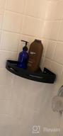 img 1 attached to Dark Grey 2-Tier Corner Shower Shelf - No Drilling Required! Wall Mounted Bathroom Caddy Organizer For Kitchen review by Jason Hayes