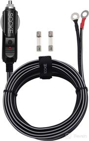 img 4 attached to 🔌 SCCKE Heavy-Duty 14 Gauge 20 Amp Male Plug Cigarette Lighter Adapter Power Supply with 12ft / 3.66m Cable Wire for Car Inverter, Air Pump, Electric Cup, and DIY