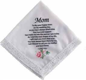 img 4 attached to Vintage Wedding Handkerchief: Grandma Keepsake, Men's Accessories