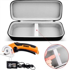 img 3 attached to Carrying Case Compatible With WORX WX081L, For ZipSnip Cutting Tool, Fabric Cutter Storage Bag Rotorazer Saw Container, Mini Circular Saw Organizer Box