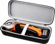 carrying case compatible with worx wx081l, for zipsnip cutting tool, fabric cutter storage bag rotorazer saw container, mini circular saw organizer box logo