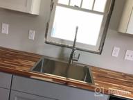 img 1 attached to 21.6-Inch Drop-In Topmount Kitchen Sink - 304 Stainless Steel Single Bowl Handmade Kitchen/Bar Sink By ROVATE review by Dan Olsen
