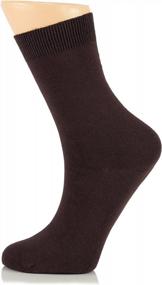 img 1 attached to Comfortable And Stylish: LAETAN Seamless Mid-Calf Bamboo Dress Socks For Women (3 Pairs)