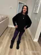 img 1 attached to Women'S Oversized Batwing Long Sleeve Pullover Sweater Knit Crewneck Jumper review by Brandon Carraway