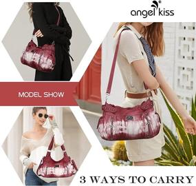 img 1 attached to 👜 Exquisite Angel Kiss Handbags Shoulder AK19244 3Z: Chic Hobo Bags for Stylish Women