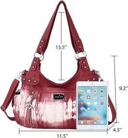 img 3 attached to 👜 Exquisite Angel Kiss Handbags Shoulder AK19244 3Z: Chic Hobo Bags for Stylish Women