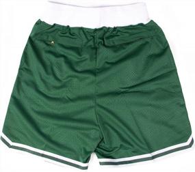 img 3 attached to Green Legend Retro Basketball Shorts