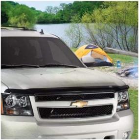 img 1 attached to Protect Your Ford F-150 From Bugs And Debris With AVS High Profile Hood Shield In Chrome Finish - Perfect Fit For 2004-2008 Models