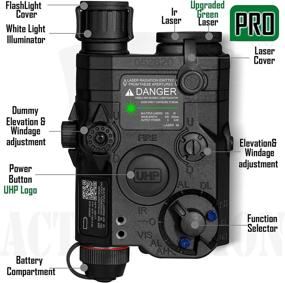 img 3 attached to Enhance Your Airsoft Game With ACTIONUNION'S PEQ-15 Pro IR Laser, UHP Green Laser, And Flashlight Combo