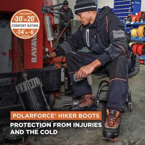 img 3 attached to Men'S PolarForce Hiker Boots By RefrigiWear - Insulated Work Boots, Comfort Rated To -30°F