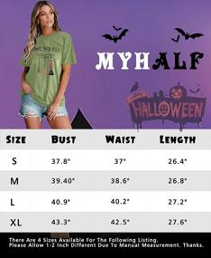img 1 attached to Halloween Ready With MYHALF Come We Fly Tees | Women'S Hocus Pocus Shirt With Witch Broom Print