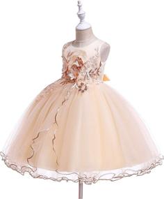 img 2 attached to 👗 Weileenice Princess Dress Costume for Girls 5-6 Years - Burgundy Girls' Clothing - Dresses