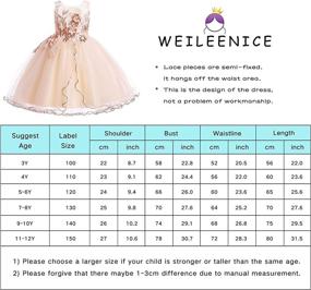 img 3 attached to 👗 Weileenice Princess Dress Costume for Girls 5-6 Years - Burgundy Girls' Clothing - Dresses