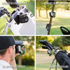 img 3 attached to Form-Fitting Strap Magnetic Golf Rangefinder Mount - Access Your Range Finder Easily On The Course With Stripebird'S 2.0 Slim Design - No Buckles Required