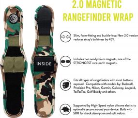 img 2 attached to Form-Fitting Strap Magnetic Golf Rangefinder Mount - Access Your Range Finder Easily On The Course With Stripebird'S 2.0 Slim Design - No Buckles Required