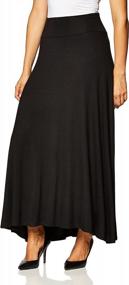 img 4 attached to 👗 AGB Women's Soft Knit Maxi Skirt - Petite, Standard, and Plus Sizes - Enhanced SEO