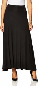img 2 attached to 👗 AGB Women's Soft Knit Maxi Skirt - Petite, Standard, and Plus Sizes - Enhanced SEO