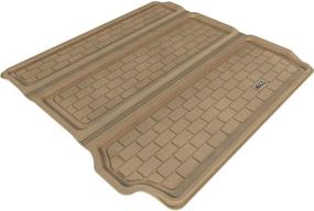 img 4 attached to 3D MAXpider Cargo Custom Fit All-Weather Floor Mat For Select Nissan Pathfinder Models - Kagu Rubber (Tan)