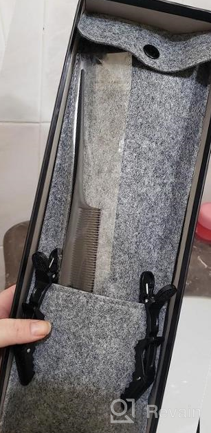 img 1 attached to NITION Hot Hair Straightening Brush With Argan Oil And Tourmaline For Fast Styling And Anti-Scald Protection - Up To 450°F (LCD Display With 6 Temperatures) review by Dino Wilson