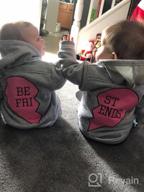 img 1 attached to ❤️ Fleece Jacket for Toddler Girls and Boys: Long Sleeve Outerwear with Best Friend Heart Print review by Randy Butler