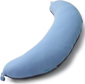 img 4 attached to 🤗 BYRIVER 39" Long Firm C Shaped Full Body Pillow for Men Women: A Comforting Anxiety Hug Pillow for Side Sleepers & Pregnancy Gift for New Moms