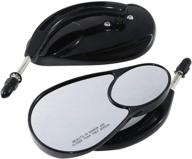 motorcycle mirrors split vision harley logo