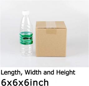 img 3 attached to 25 упаковок небольших упаковочных коробок: картонные коробки Edenseelake 6 X 6 X 6 дюймов