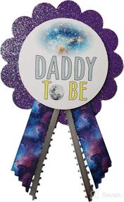 img 1 attached to Button Galaxy Parents Glitter Sprinkle Baby Stationery