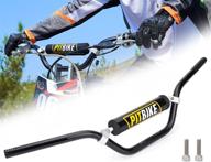 🏍️ premium 7/8" handlebar with foam pad for crf yzf kxf klx rmz drz pit dirt bike motocross atv quad (black) логотип