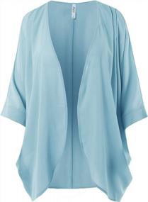 img 4 attached to Women'S Loose Fit Lightweight Chiffon Cardigan - Open Front Woven Design