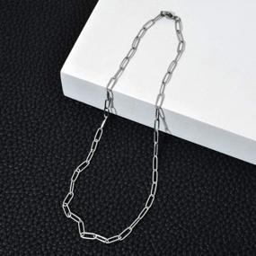 img 3 attached to Stylish And Durable 14K Gold Plated Stainless Steel Chain Necklace With Choice Of Width And Length Options