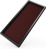 🔍 k&amp;n high performance engine air filter: premium, washable replacement for 1987-1997 ford (f150, f250, f350, f450, f53, bronco, e-150/250/350 ecoline, motorhome) - part # 33-2023 логотип