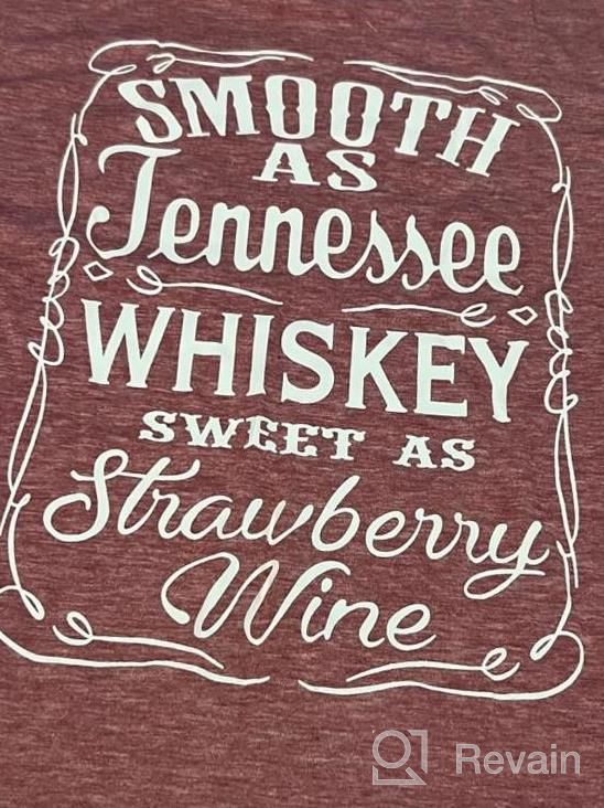 img 1 attached to Plus Size Women'S Tennessee Whiskey & Strawberry Wine T-Shirt - Short Sleeve Country Drinking Tee With HDLTE Design review by Adrianne Jimenez
