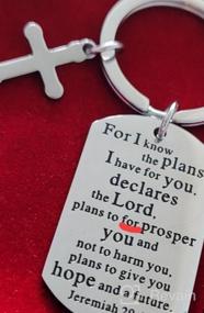 img 5 attached to Jeremiah 29:11 Christian Gift Keychain - I Know The Plans I Have for You - Religious Jewelry for Christian Fans