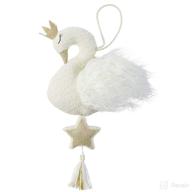 🦢 mud pie swan musical nursery pull toy: elegant & melodious in white логотип