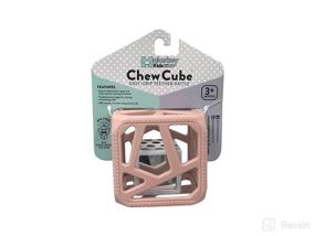 img 1 attached to 🧡 Malarkey Kids Munch Mitt and Chew Cube 2-Pack, Baby Teething Mitten & Chew Toy Set for Soothing Gums, Protects Hands, Enhanced Sensory Experience (Mauve and Spring Flower)