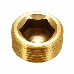 img 4 attached to Joywayus Brass Hex Counter Sunk Plug 3/4" Male Pipe Fitting Set Internal Hex Socket Thread Pipe Plug For Closing The End Of Pipe (Pack Of 5)
