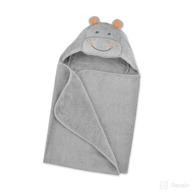 🦛 just born puppet towel, hippo - perfect for bath time fun and cuddles with your little one! logo