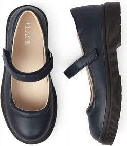 img 2 attached to Stylish And Durable Children'S Uniform Shoes - Mary Jane Flat From The Children'S Place