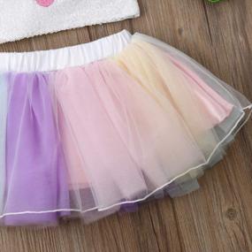 img 2 attached to 2Pcs Toddler Kids Baby Girls Easter Outfits - Bunny Sleeveless Tops+Tutu Skirt Summer Clothes