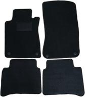 🚗 2003-2008 benz w211 e-class 4dr factory fitment floor mats front & rear nylon - ikon motorsports | fits 2004-2007 models logo