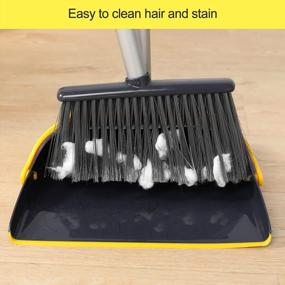 img 2 attached to Upgrade Your Cleaning With Yocada'S 52" Long Handle Broom And Dustpan Set - Perfect For Home, Kitchen, Office, And Pet Hair Cleanup!