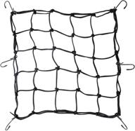 🏍️ sunfounder super strong stretch heavy-duty 15" cargo net for motorcycle atv - ultimate versatility with iron hooks logo