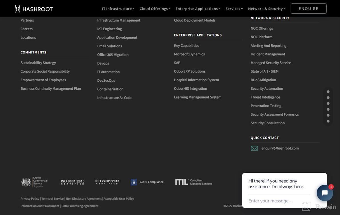 img 1 attached to HashRoot Cloud Infrastructure review by Jacob Rasmussen