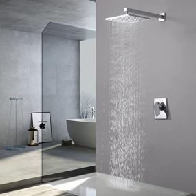 img 3 attached to KES XB6210-CH Shower Faucet System With Rain Shower Head, Pressure Balance Valve And Trim Kit - Polished Finish