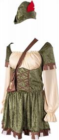 img 3 attached to Unleash Your Inner Heroine With Lady Robin Hood Halloween Costume - Look Stunning At Any Medieval Ren Faire!