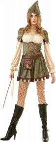 img 4 attached to Unleash Your Inner Heroine With Lady Robin Hood Halloween Costume - Look Stunning At Any Medieval Ren Faire!