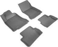 🚗 custom fit all-weather floor mat set for mercedes-benz gla-class models - kagu rubber (gray) by 3d maxpider logo