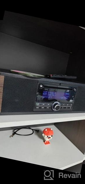img 1 attached to KEiiD Bluetooth Stereo Shelf System With Retro CD Player, Speakers, FM Radio Receiver, USB, AUX, Bass/Treble EQ, Wooden CD Music Bookshelf System For Home Audio review by Matt Davis