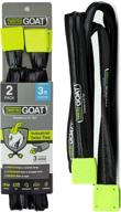 🐐 twisted goat industrial twist ties - durable reusable ties for securing cargo, transporting goods on roof rack, hanging hammocks, organizing camping gear, and more! (3 ft 2 pack) logo